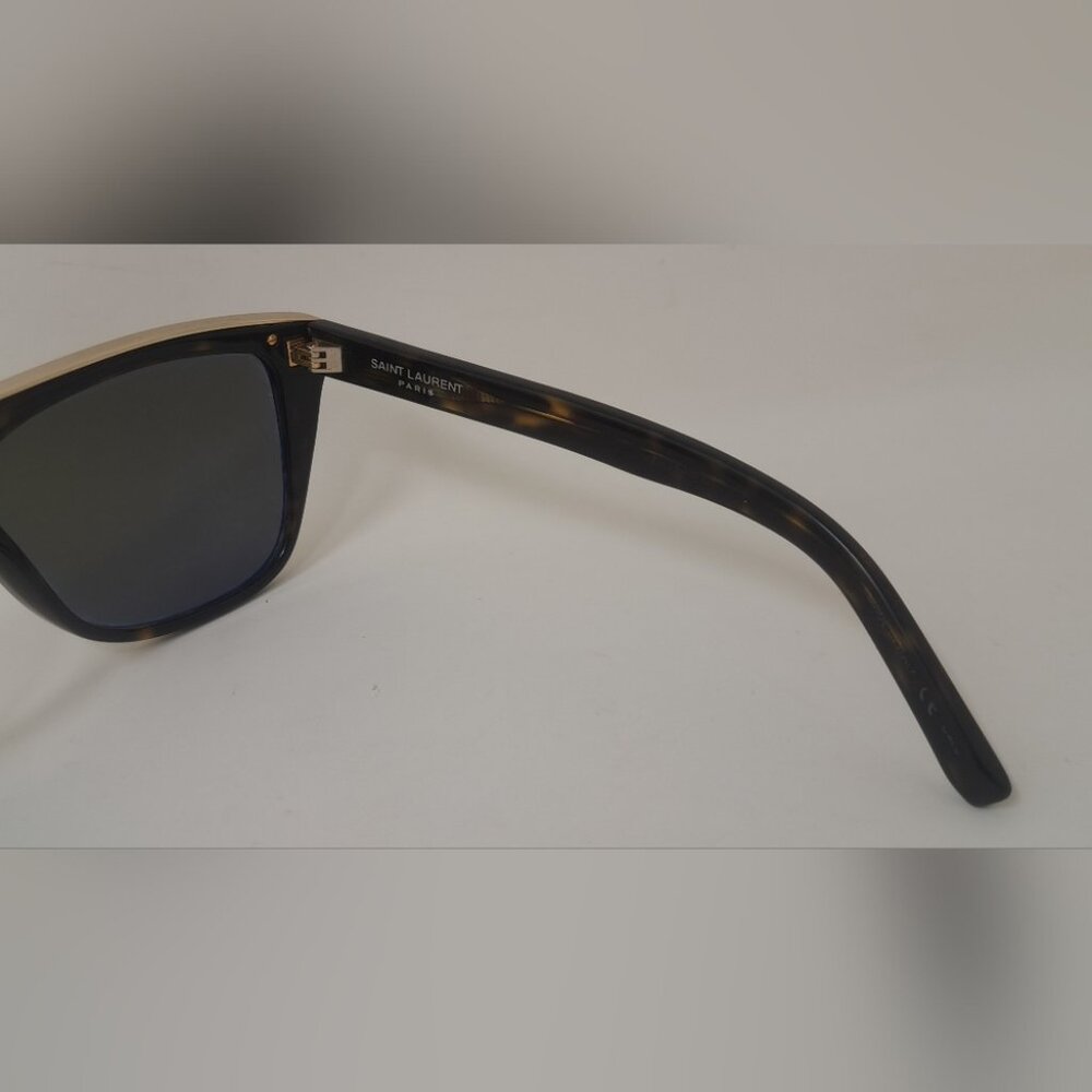 Saint Laurent Sunglasses SL1 Combi 004 Havana Gold Unisex Square Italy 59-13-140 - Picture 5 of 16